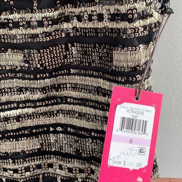 Vince Camuto Beaded Cocktail Dress size 6 - Picture 6 of 14